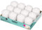 Bolsius - Bandeja de 12 velas (78 x 58 mm, aprox. 7,6 x 5,8 cm), color blanco