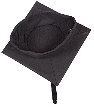 University Academic Mortarboard (Bachelor) - Traditional Felt Graduation Cap (Large - Circumference 59-62) Black