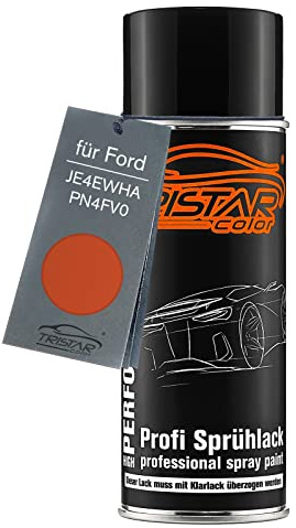 TRISTARcolor Autolack Spraydose für Ford JE4EWHA / PN4FV0 Orange Glow Pe. | Orange Glow Perl X., Basislack, Sprühdose 400ml