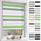 BelleMax Doppelrollo Klemmfix ohne Bohren & mit Bohren, 65x150cm(BxH), Weiß Grau Grün, Duo Rollo, Sonnenschutz lichtdurchlässig Blickdicht, Klemmrollo Fensterrollo, Rollos für Fenster und Tür