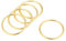 sourcing map 5Stk. O Ring Schnalle für Hardware Tasche Kunst DIY Zinklegierung 1,6(40mm) gold