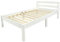Leomark Massivholzbett mit Rollrost - White Classic - Einzelbett mit Lattenrost, Weißes Holzbett für Kinder, Liegefläche 140/70 cm