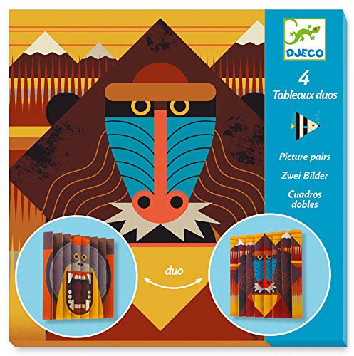 DJECO DJ09445 Doppelquarz Wildlife Formen und Farben, bunt