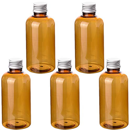 Milisten 10pcs Refillable Lotion Bottles with Aluminium Half-transparent Water Holders for Use and Leak Containers for Shampoo Conditioner and Lotion