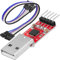 AZDelivery CP2102 USB zu TTL Konverter HW-598 für 3,3V und 5V mit Jumper Kabel kompatibel mit Arduino inklusive E-Book!