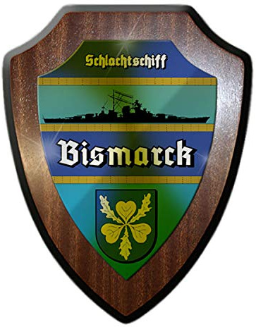 Wappenschild Schlachtschiff Bismarck Marine Legende Gedenken Wappen #12061