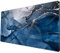 XL-Mauspad, Gaming-Mauspad, 80 x 40 cm, Blau, Roségold, Marmor, Weiß, große rutschfeste Gummiunterseite, mit genähten Kanten, wasserdichtes Tastatur-Mauspad, Schreibtischunterlage für die Arbeit