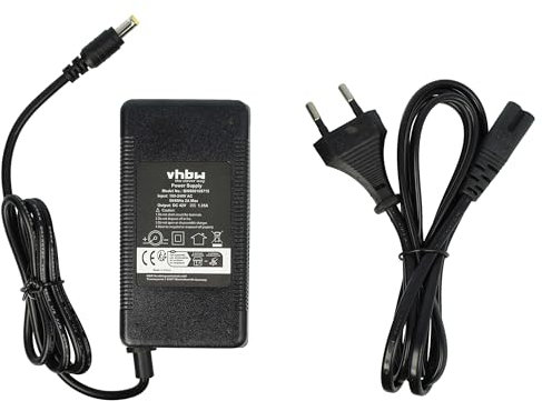 vhbw Ladegerät kompatibel mit MiFa Phylion Fahrradakkus, E-Bike - Für 36 V Li-Ion Akkus mit Rundstecker-Anschluss 60 W