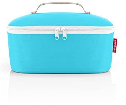 reisenthel coolerbag M pocket Kühltasche mit Obermaterial aus recycelten PET-Flaschen Ideal für das Mittagessen unterwegs, Couleur:pop pool