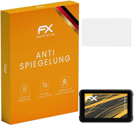 atFoliX Película Protectora compatible con Atomos Ninja V Lámina Protectora de Pantalla, antirreflejos y amortiguadores FX Protector Película