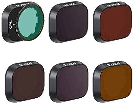 Skyreat Mini 3/Mini 3 Pro Filter, Mini 3 Pro Lens Filters ND Filter Set for DJI Mini 3 Pro Accessories, 6 Pack (CPL ND8 ND16 ND32 ND64 ND128) (Aluminum Version)