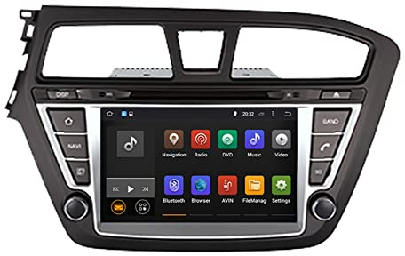 Android Auto Navi Navigation 8 Größe für Hyundai I20 2014-2019 Car Radio Hd-display, Verkehrsinfos in Echtzeit, Drive App (Color : Android 10 PX6 4-32)