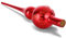 Christbaumspitze Glas Rot, Weihnachtsbaumspitze, UNOLIGA 26cm Mundgeblasen Glas Tannenbaum Spitze, Vintage Baumspitze