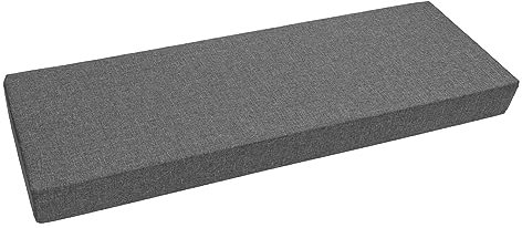 Garden Factory Bezug für Palettenkissen 120x40x10 Grau (ohne Füllung) Palettenkissenbezug Wasserabweisend In&Outdoor Sitzkissenbezug Rückenkissenbezug