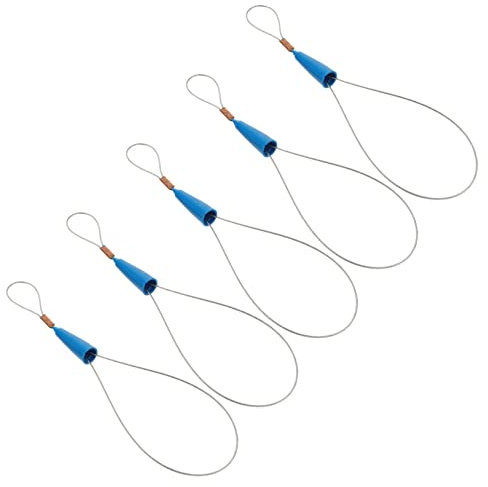 SEWOART 5pcs Wire Harness Wire Fastener Puller Electrical Fish Tape Tool Fish Tape Puller Fish Tape Fastener Portable Cable Tools Portable Puller Kit Hand Tools Manual Steel Wire Rama