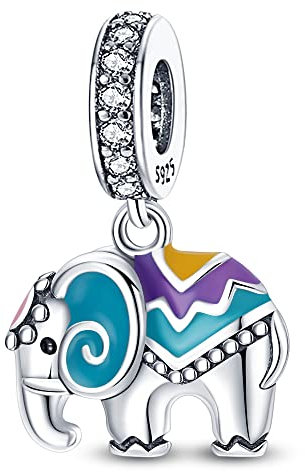 Pandach Charme Argent Sterling 925 Femmes Perles Charm avec 5A Zircone Compatible pour Pandora & Européen Bracelets