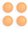 eXtremeRate PlayVital Thumb Grip Caps for Nintendo Switch Joycon, Joystick Caps for Nintendo Switch Lite, Rubber Analog Grips Thumbstick Cover for Switch OLED Joycon - Apricot Yellow