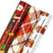 Holijolly Weihnachtsgeschenkpapier Rolle - Min Rolle - Wichtel und Weihnachtsmann/Roter LKW/Kariert für Geschenkpapier, DIY Bastelarbeiten - 43.2cm×305cm - 3 Rollen (42.5 sq.ft.ttl.)