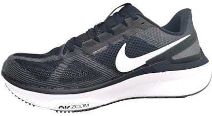 NIKE Herren AIR Zoom Structure 25 Sneaker, Black/White-Iron Grey, 45.5 EU