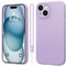 Qasyfanc Cover Protezione Fotocamera per iPhone 15 Plus, Custodia iPhone 15 Plus Silicone Morbida, Antiurto, Sottile, Viola