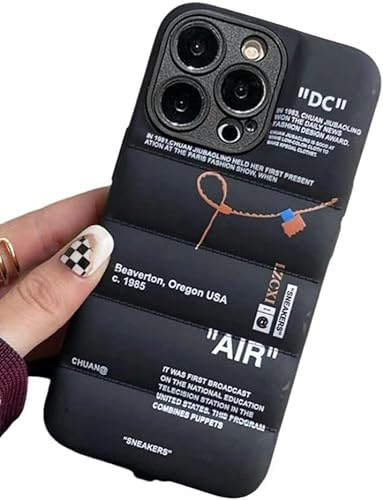 IAIYOXI Hot Off Sportschuh-Marken-Handyschutzhülle für iPhone-Hülle und Modell für 15, 14, 13, 12, Mini, 11 X, XS, Max, XR, 7, 8 Plus, Sneakers, Weiß oder Schwarz, weiche Hülle, schwarz für 15 Plus,