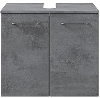 Pelipal Waschbeckenunterschrank Quickset 945 in Oxid Dunkelgrau, 60 cm breit | Waschbeckenschrank ohne Waschbecken mit 2 Türen