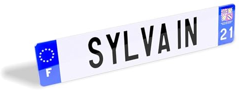1 Plaque Voiture Prénom - Plaque pour Voiture, Camion, Garage - Plaque Fantaisie 520 x 110 mm - Plaque Prénom Camion - Plaque Auto Personnalisée, Plaque Prénom Voiture Personnalisable