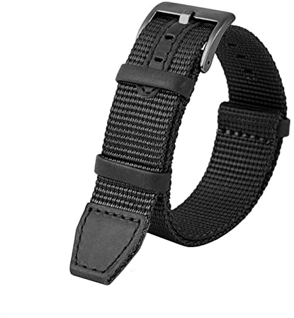 SOMKB Nylon Armband Für HAMILTON H69439931 H69439411 Armband 20mm 22mm Marke Freizeit Uhrenarmbänder, 22 mm, Achat