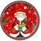 Egan Weihnachtsteller Panettone Servierplatte Glänzend Festlich Rund 31 cm Ø Porzellan Spülmaschinengeeignet Santa Claus Weihnachten 1 Stück groß Gedrückt oder Gegossen Teller
