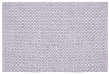 Kleine Wolke Badteppich Punto Lavendel 60 x 90 cm | OEKO-TEX zertifiziert, rutschhemmende Unterseite, für Fußbodenheizung, maschinenwaschbar, 100% Baumwolle