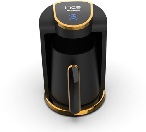 İnca IKM-01 Türkische Kaffeemaschine Automatisch | Türk Kahve Makinesi | 250ml (1-4 Tassen) | 400W | Überlaufschutz & Trockengehschutz | Edelstahlheizplatte | Modernes Design | Für Perfekten Mokka