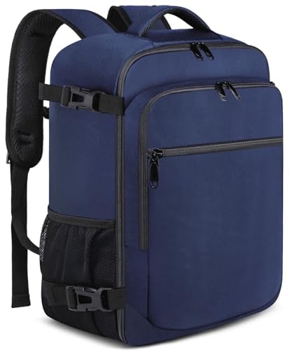 Handgepäck Rucksack für Ryanair 40x20x25 Klein Handgepäck für Flugzeug 20L Reiserucksack für Herren Damen mit USB Ladeanschluss Reisetasche Flugzeug Carry-On Rucksack Passend für 14 Zoll Laptop, Blau