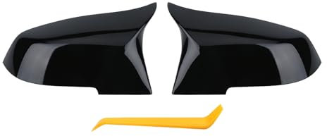 Sepzlly Spiegelkappen Für BMW 1er F20 F21/2er F22 F23 F87/3er F30 F31 F34/4er F32 F33 F36/i3 I01/X1 E84 Auto Rückspiegel Seitenspiegel Abdeckkappen Seitenspiegelgehäuse Links/Recht Schwarz