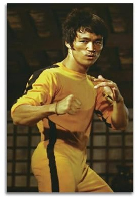 TESUXYEHH Poster mit Bruce Lee-Charakter, dekoratives Gemälde, Leinwand, Wandposter und Kunstdruck, moderne Familienschlafzimmer-Dekoration, Poster, 60 x 90 cm
