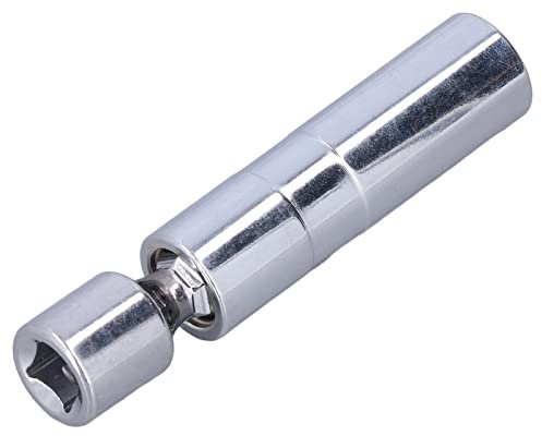 NDNCZDHC Magnetic Swivel Socket 12 Point Thin Wall Swivel Spark Plug Socket 360 Degree Rotatable 3/8in Square Head Socket (16mm)5/8))