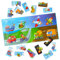 MAGNIKON UD111- Erste Große Puzzles 2 Teile Verkehrsmittel mit 16 Magneten, Kleinkinder Magnetisch Duo Kinderpuzzles, Lernspiel für Autofahrt, Kinder Beschäftigung, Spiele für Unterwegs