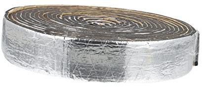 ULTECHNOVO 1 Rouleau Coton d'isolation phonique aluminium tapis insonorisant double isolation tuyau tapis anti vibration ruban isolant en coton panneau insonorisé moteur caoutchouc Black