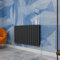 Central Heating Radiator,600x1020mm Anthracite Horizontal Flat Double Panel Column Energy-efficient for Morden Multi-Scene