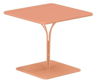 Vente-unique-Gartentisch - L. 80 cm - Metall - Hellorange - MIRMANDE von MYLIA