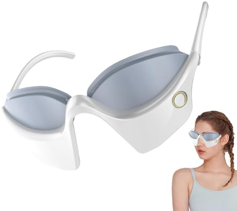 Massager di occhi intelligenti, massaggiatore per gli occhi con calore | Masche di sonno ricaricabile Massaging, ombreggiatura Smart Timer a 360 gradi per sollievo da
