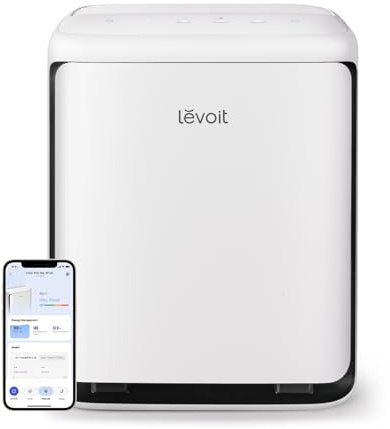 LEVOIT Purificador de aire para mascotas domésticas, habitación grande con prefiltro lavable, sensores duales para pelo pesado de mascotas y alergias, filtro de alto carbono para caspa y olor, control