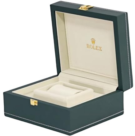 BoBoHome Uhren-Organisations-Etui aus PU-Leder in Grün mit Filz-Fach reisefreundlicher Flip-Uhren-Display-Box für Rolex