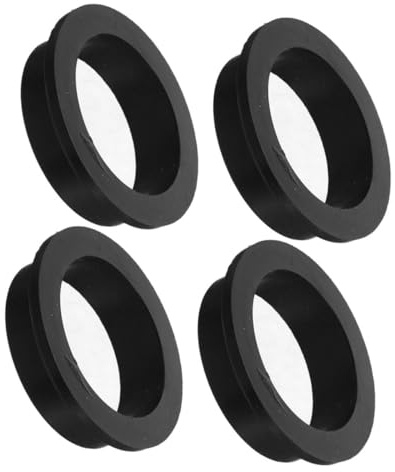KOMBIUDA 4 Stück L-Ring Dichtung aus Silikon für Poolschläuche Dichtungsringe Kompatibel mit Sandfilterpumpen Poolzubehör Schwarz Dichtungserset für Poolfilterpumpe