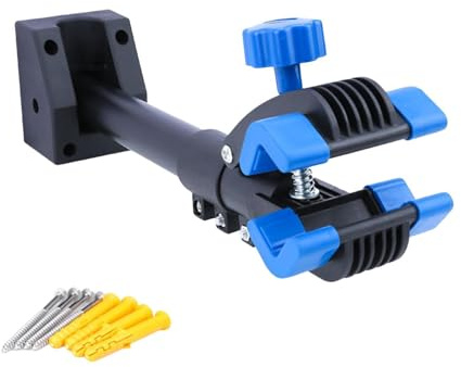 Cycle Work Stand - Wall Mounted Bike Support Clamp System, Heavy Duty Maintenance Repair Frame, Foldable Bicycle Holder Rack | Cycle Work Stand for Home Garage Workshop Use