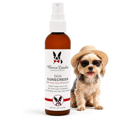 Warren London Hunde Sonnenschutz mit Aloe Vera Feuchtigkeitscreme, 120 ml