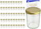 MamboCat Lot de 50 bocaux en verre de 230 ml avec couvercle couleur or to 66 avec livret de recettes Diamant Gelierzauber (français non garanti), pots à confiture, pots de conserve, bocaux en verre