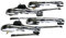 4 x Retro Türgriff Türöffner Griff Set + Schlüssel Schloss Set Chrom