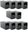 PerfectHD 10x Netzwerk Kupplung - RJ45 - Netzwerkkabel Verbinder Ethernet Kabel Adapter - RJ45 Buchse auf Buchse - Schwarz - 10 Stück