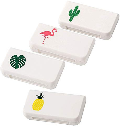 4 Stücke Pillendose Tablettenboxen, Wasserdichter Klein Pillenbox Kapseldose 3 Fächer Lagerung case für Draussen Reisen Ausflug