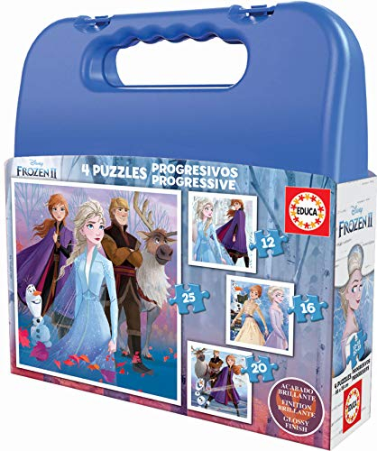 Educa - Progressive Puzzles Frozen II Case 12+16+20+25 (18114)